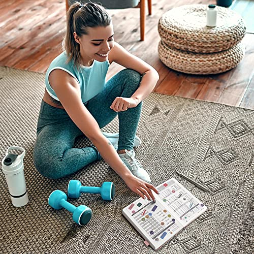 Jubtic Wellness Journal & Planner, Health Journal & Planner For Women, Food Journal/Fitness Journal/Meal Planner, Workout Journal For Weight Loss #TOP6