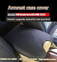 Vista 61 de Great-luck Leather Center Console Cover Armrest Pad,Protector Armrest Box Cover Accessories Keep Your Armrest in a More Comfortable Feeling(black