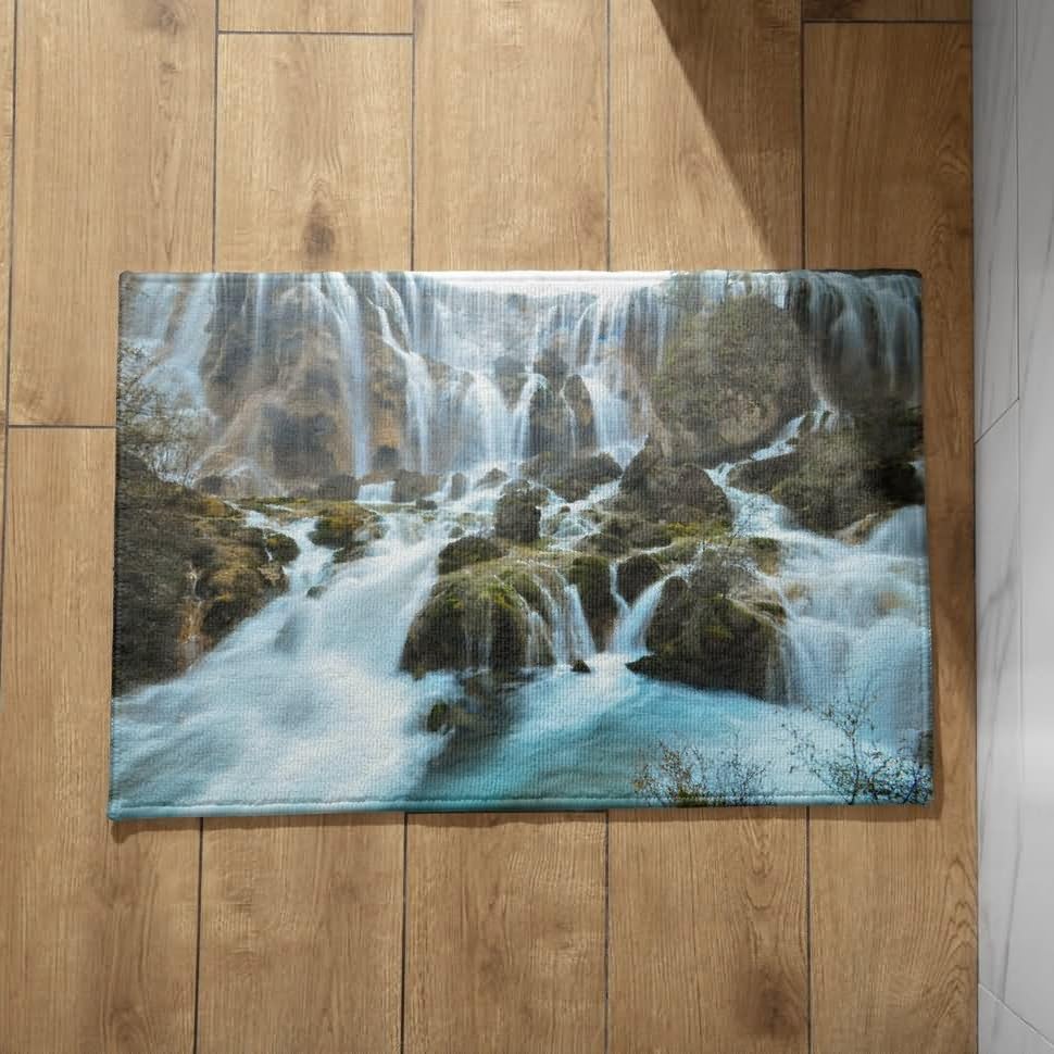 Tapis de cuisine absorbant et paillasson extra fin CEVAN 50x80cm lavable pour entrée