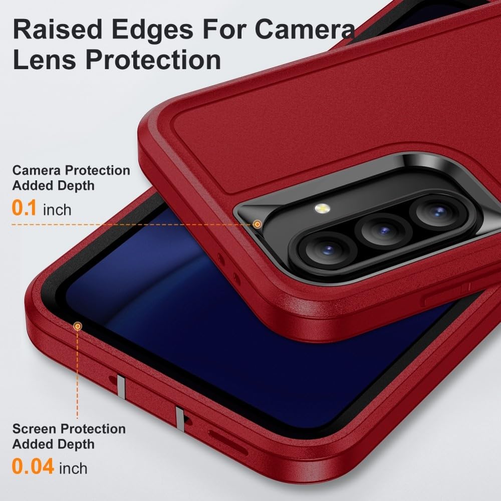 Generic Compatible avec Samsung Galaxy A15 4/5G (couleur : noir plus noir) coque arrière rigide en silicone double couche