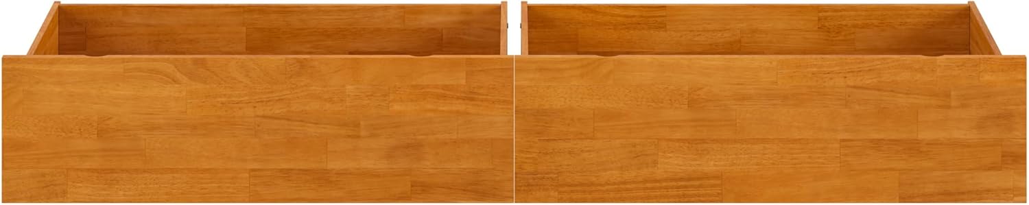 AFI Queen/King/Twin XL Under Bed Storage Drawers (Set of 2), Light Toffee
