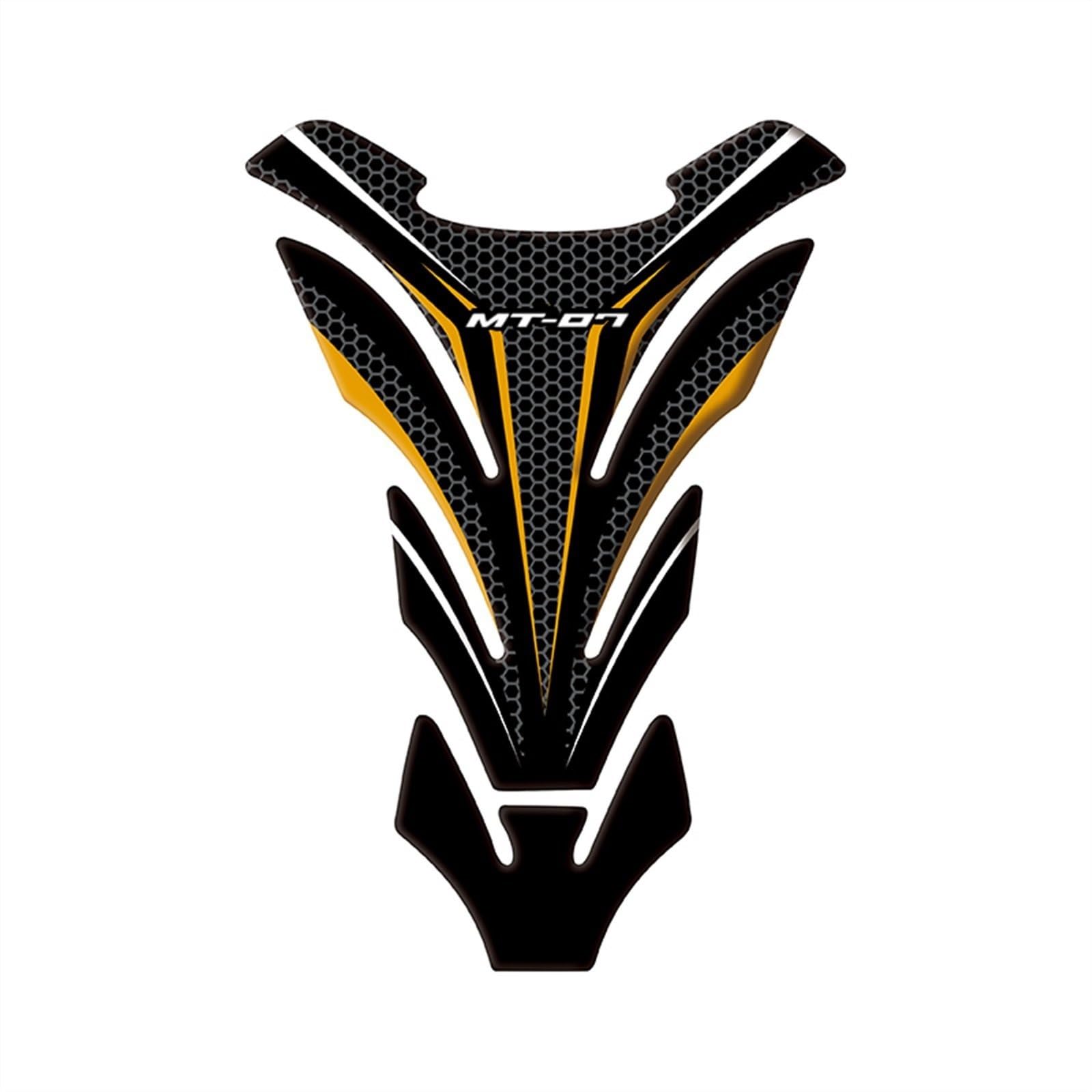 Motorcycle Fuel Tank Pad Protector Sticker Decals for Yamaha MT-07 MT07 Mt07 Carbon-Look(Color5)