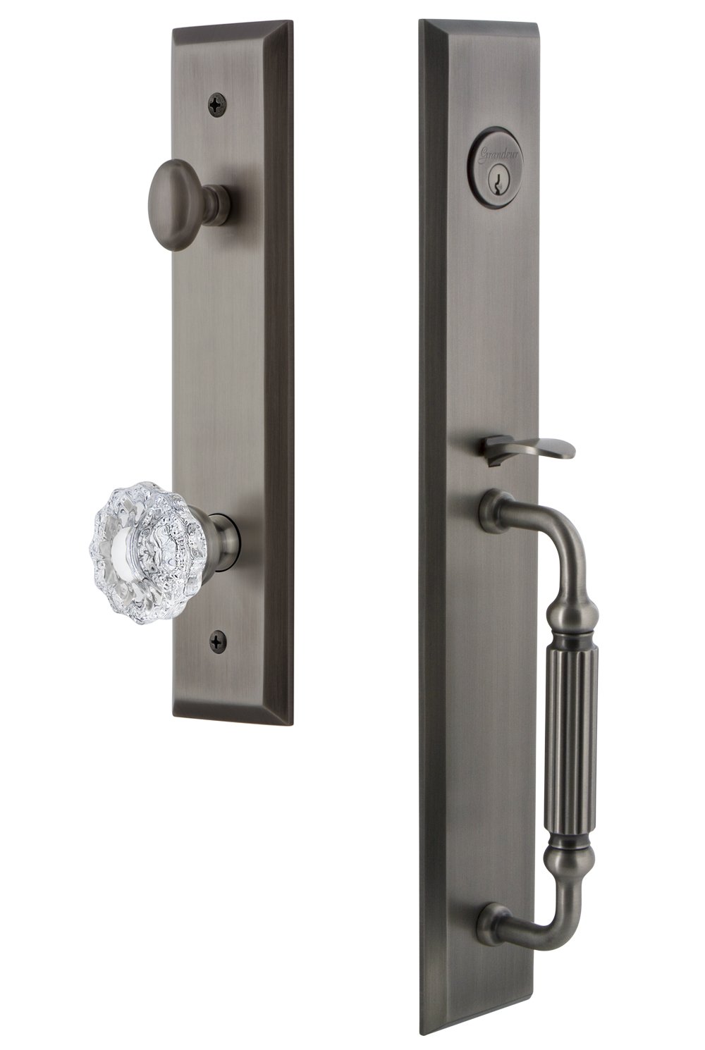 Grandeur 846545 Hardware Fifth Avenue Onepiece Handleset with F