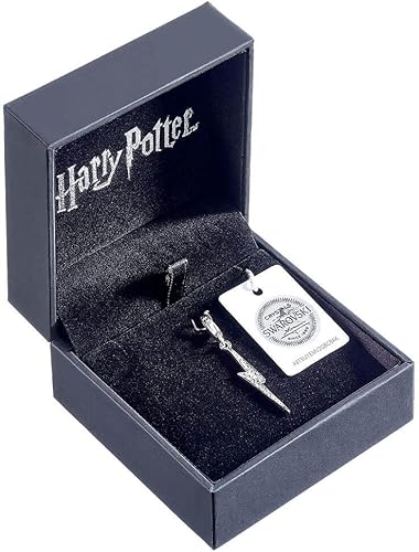 Miniatura 2 de Harry Potter Colgantes de plata de ley con forma de perno de aligeramiento adornados con cristales Swarovski, Plata esterlina