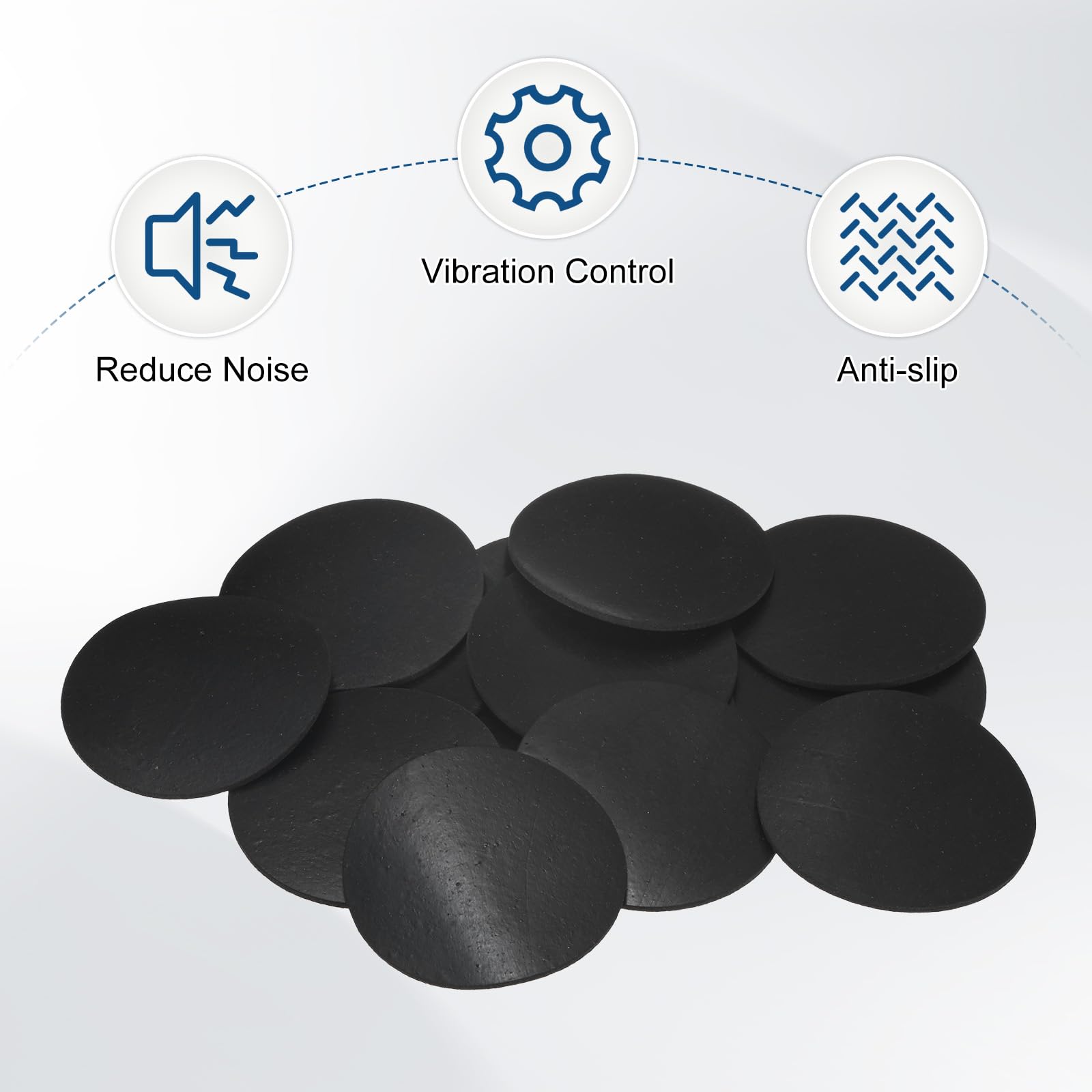 M METERXITY 20-Pack Rubber Solid Discs Washers - Image 4