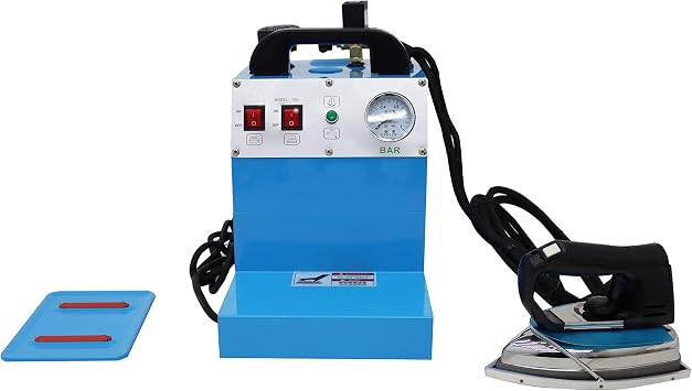 INTSUPERMAI Industrial Steam Iron Curtain Electric Iron Boiler Steam Pressure Type Electric Iron Boiler Electric Steam Iron Boiler Garment Steamer Hang Type Ironing Machine 4L 110V