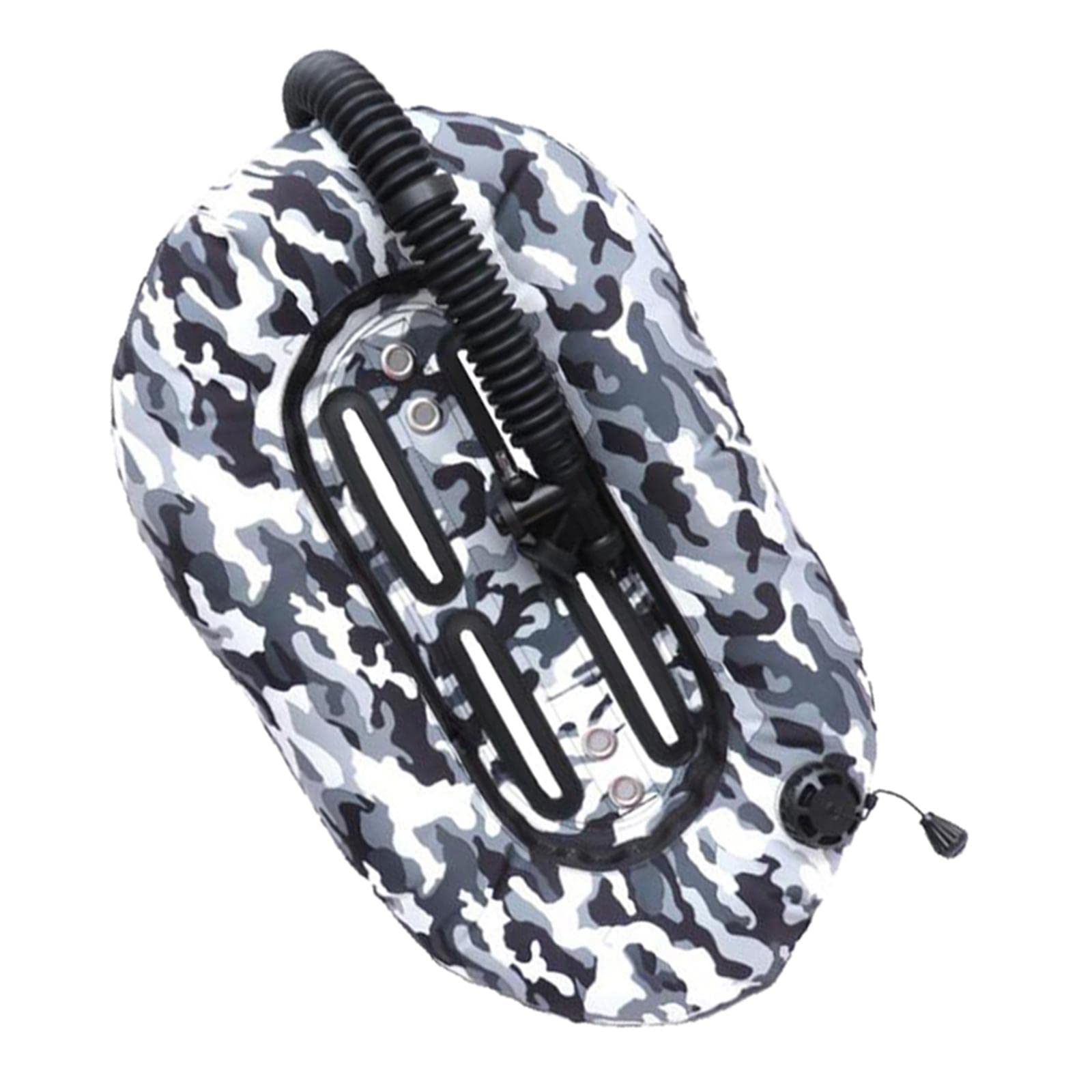 Compensateur de flottabilité arrière pour plongée robuste - Noir et blanc