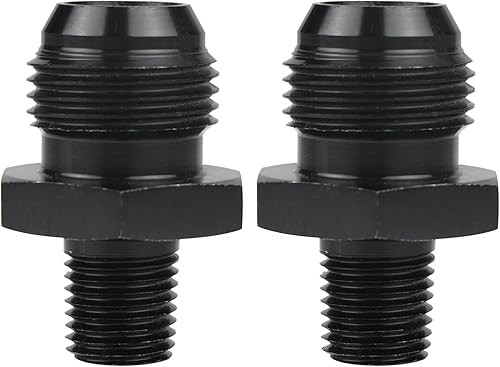 Adaptador de tubería 10AN macho a 14 NPT adaptador de manguera de línea de combustible recto de aluminio, accesorios de sistema de combustible