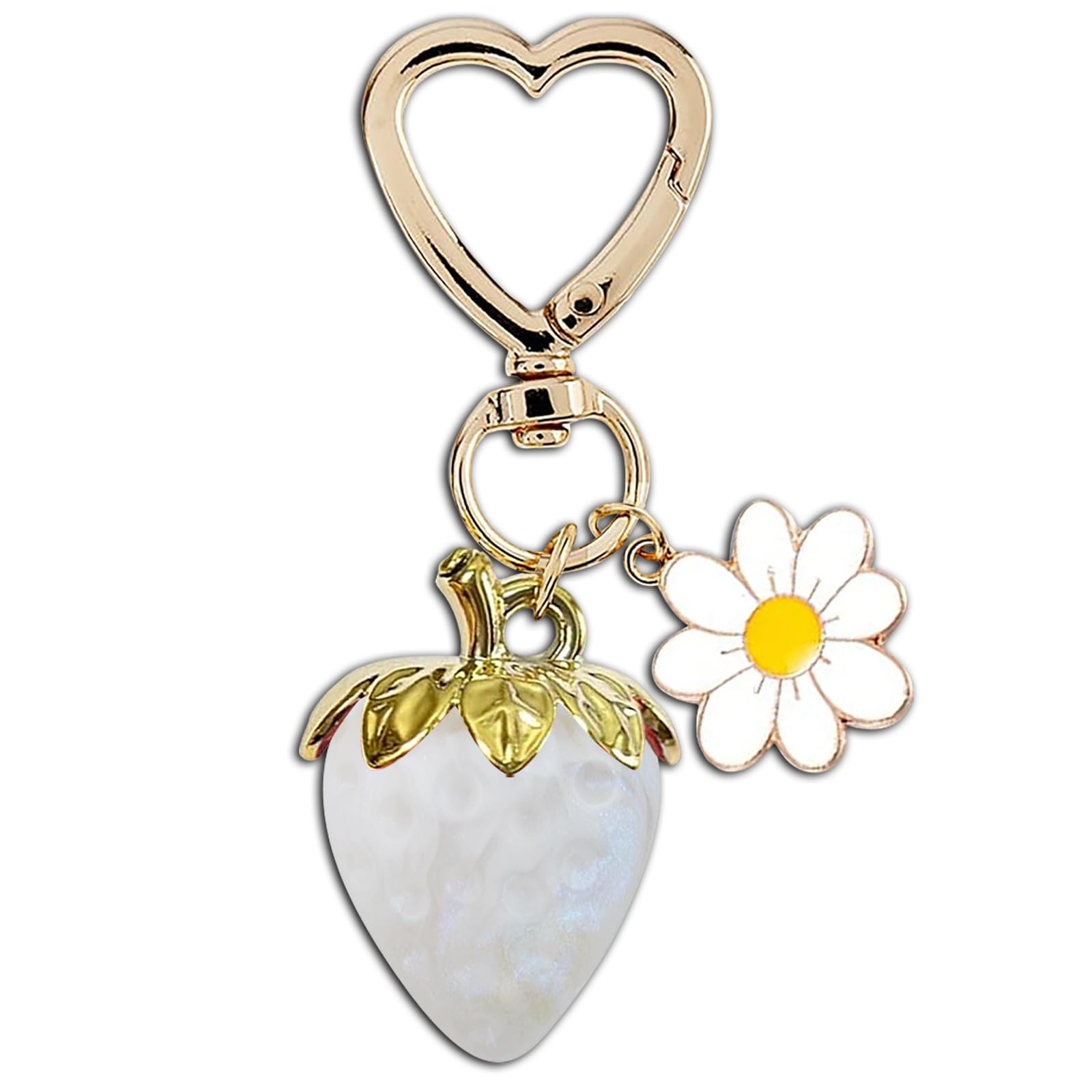 Strawberry Keychain Accessories - Decor Bag Charms for Handbags Purse Charm Cute Keychain for Women