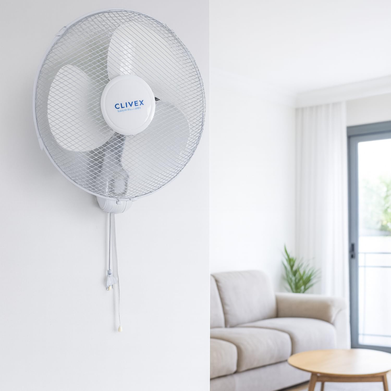 Ventilateur mural Clivex Eco 3 vitesses 40 cm (40 W)