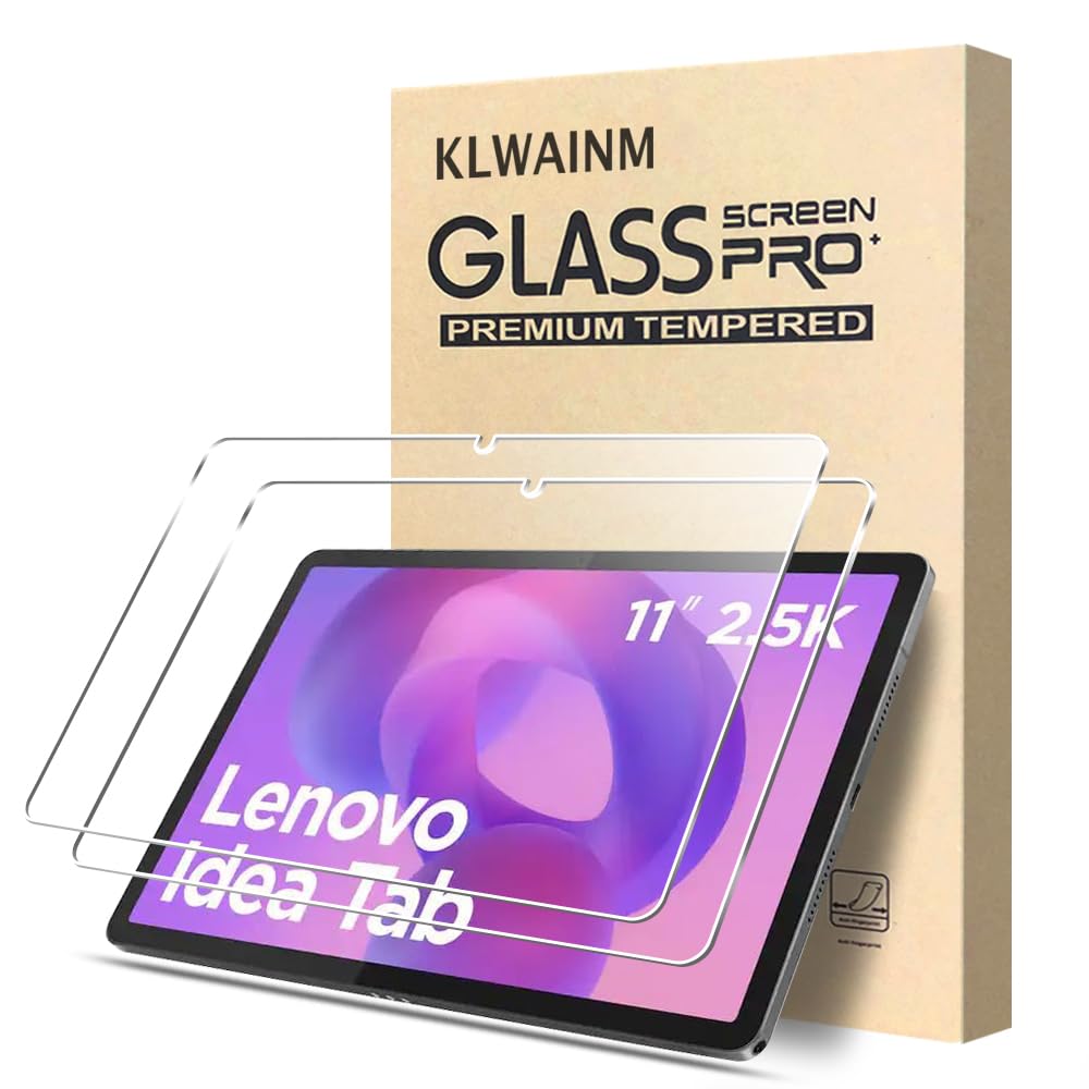 Panzer Schutzfolie Glas Folie für Lenovo Idea Tab 2025/Tab M11/K11 LTE 2024 | 2 Stück 11 Zoll Tablet Displayschutz Schutzglas Panzerfolie Hartglas mit 9H Härte Anti-Fingerabdruck Kratzfest Blasenschutz