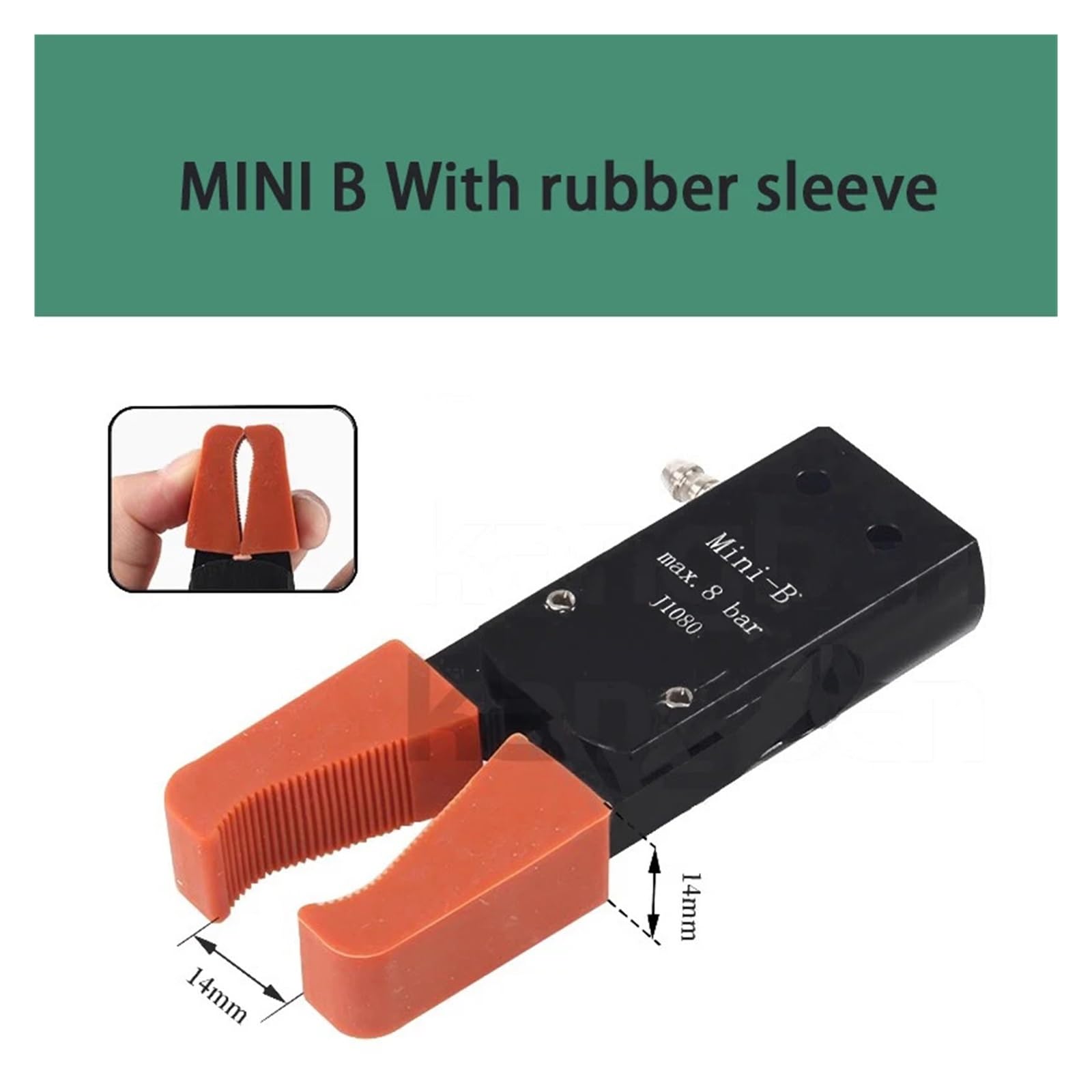 Mini dispositivo pneumatico Pinza a braccio meccanico MINI B Series con presa superiore o laterale e copertura antiscivolo for accessori for manipolatori di stampaggio a iniezione(CH1410 BG)