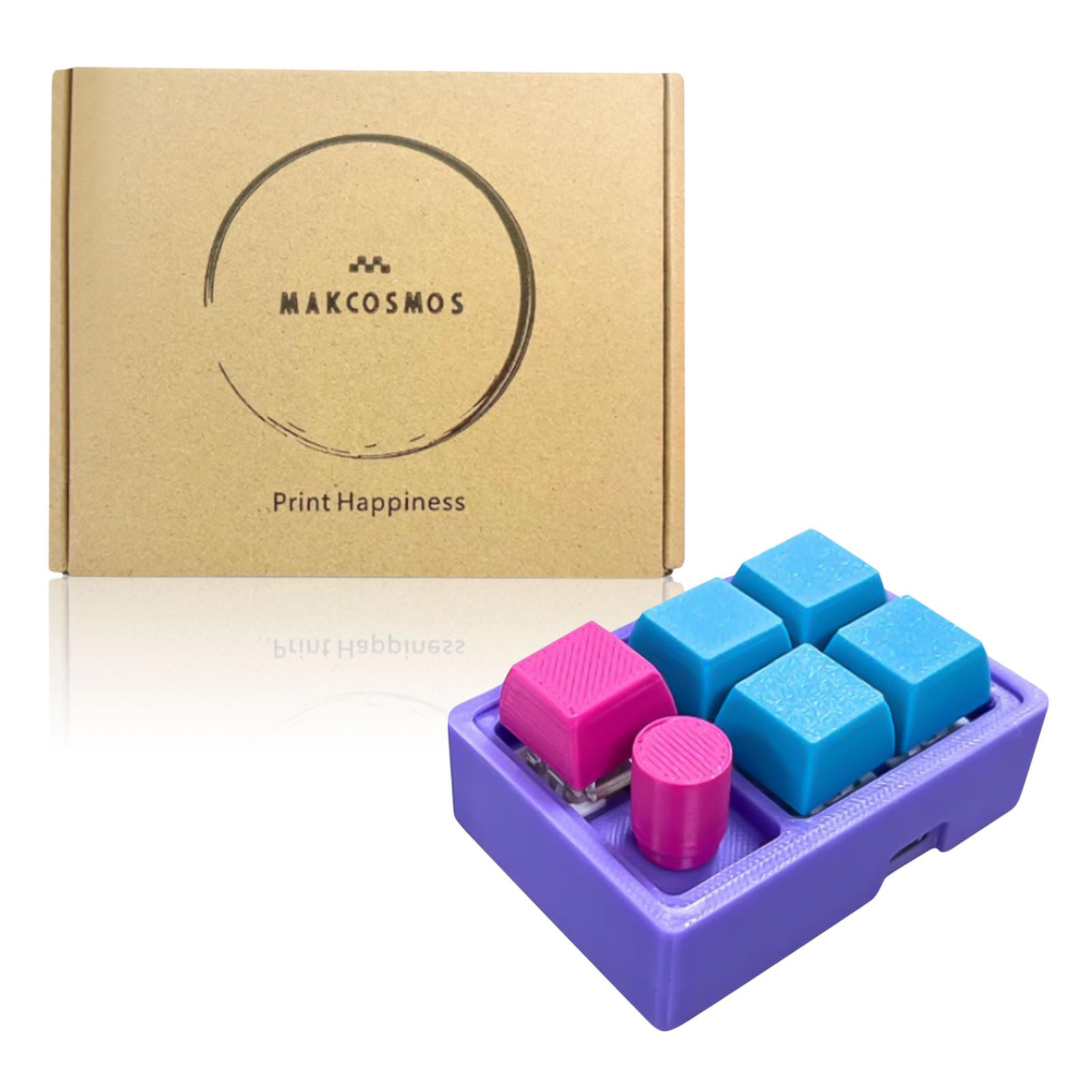 UniTak3D DIY Creative model Kit for 3D Printed Programmable Macro Keyboard Components Compatible with Bambu Lab P1P/P1S, A1/A1 Mini,X1/X1C/X1E and other 3D Printers-3D Printed Parts NOT Included