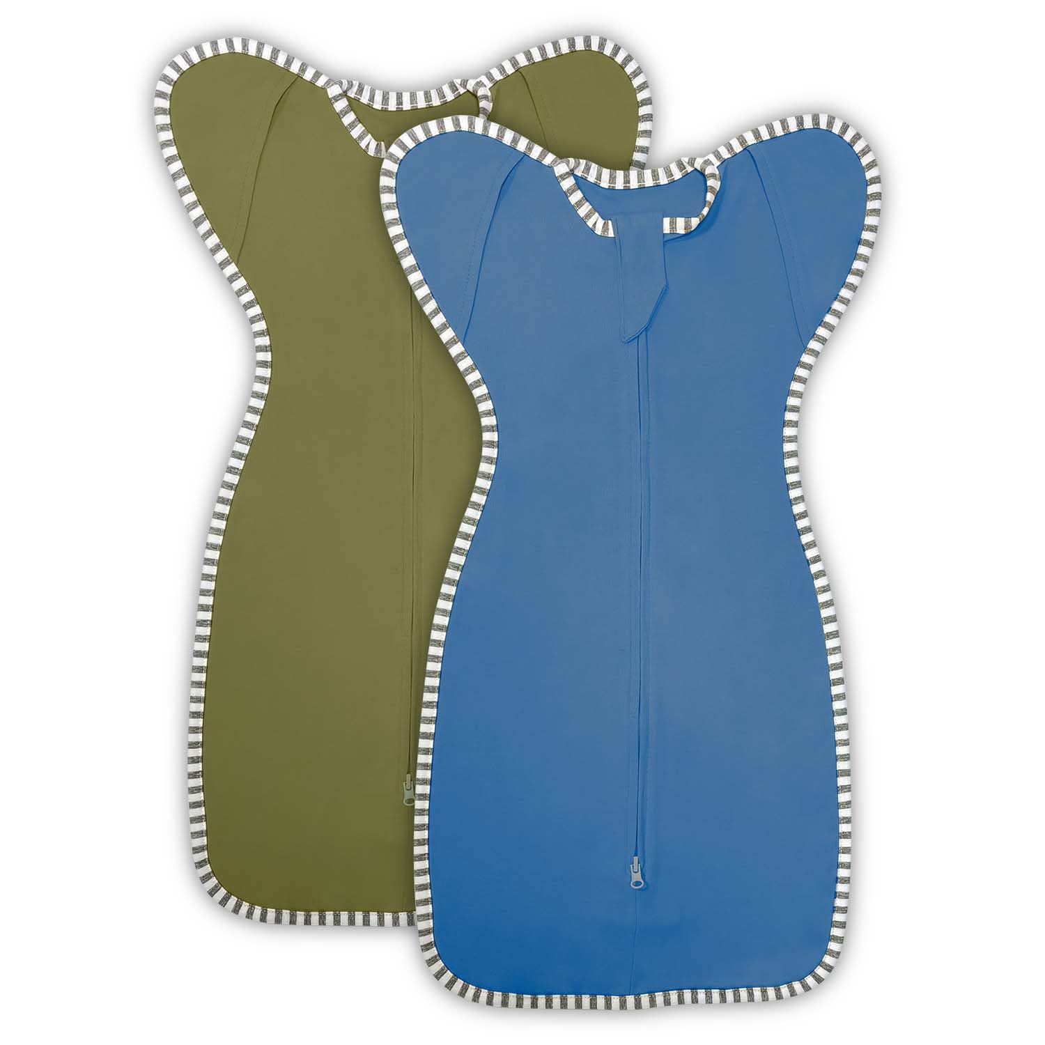 Newborn Swaddle Sleep Sack 0-3 Months Arms up Swaddles, 2-Pack Baby Swaddles for Newborns, Transition Swaddle with 2-Way Zipper Arms In/Out 100%