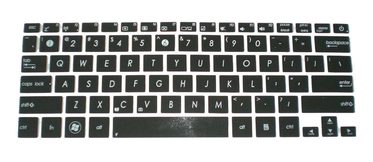 BingoBuy Black US Layout Keyboard Protector Skin Cover for Asus UX21E Q200E S200E X200CA K200MA X202E X205TA F202E F200MA F200LA TX201LA TP201SA T200TA TP202NA Taichi 21 E200HA with ID Card Case