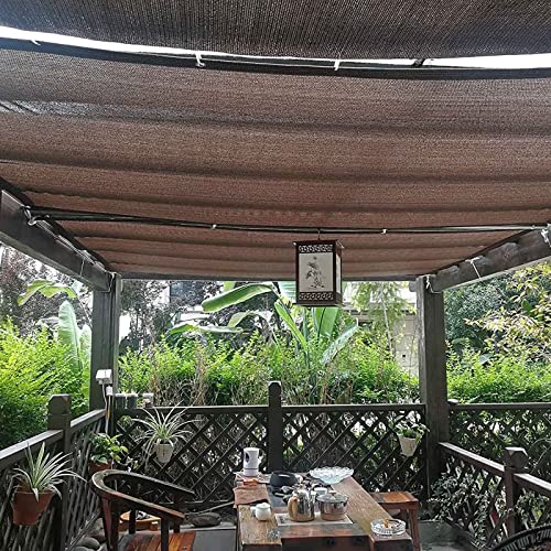 Toldo vela negro anticalor con lona de malla reforzada de 5x7m 4