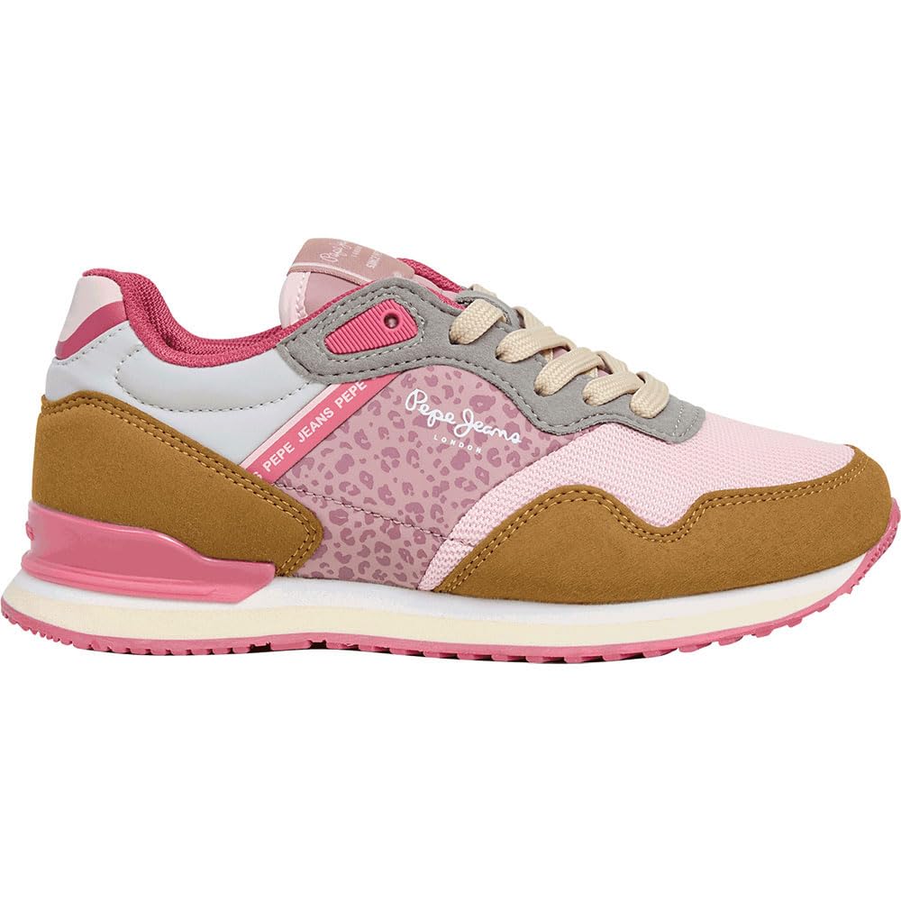 Pepe Jeans Girl's London Chic G Sneak, Brown (Tobacco Brown), 1.5