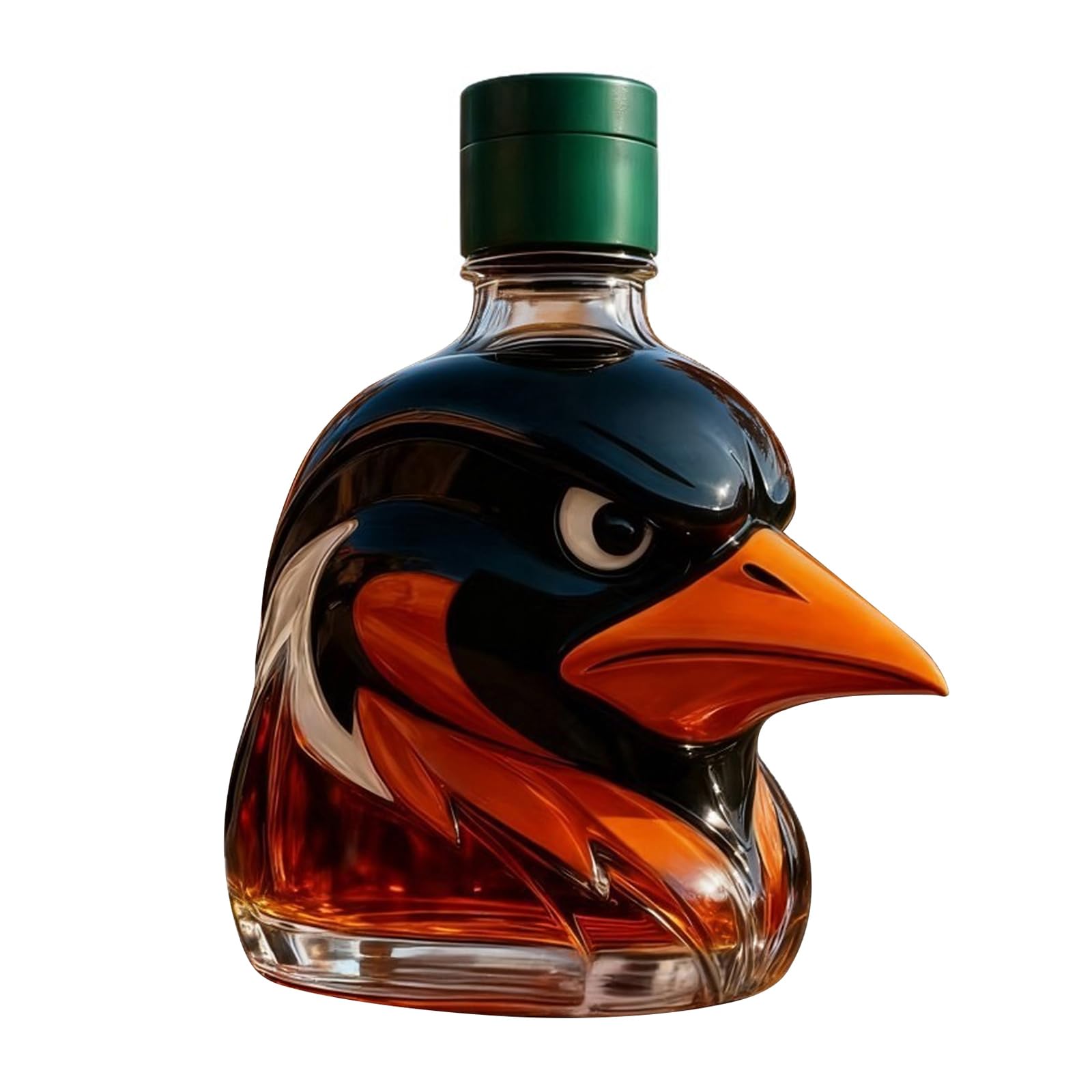 MALSSE Liquor Storage Whiskeys Decanter Bottle for Parties Humorous Hawks Head Themed Alcohols Container for Home Entertaining Funny Whiskeys Hawks Head Bottle