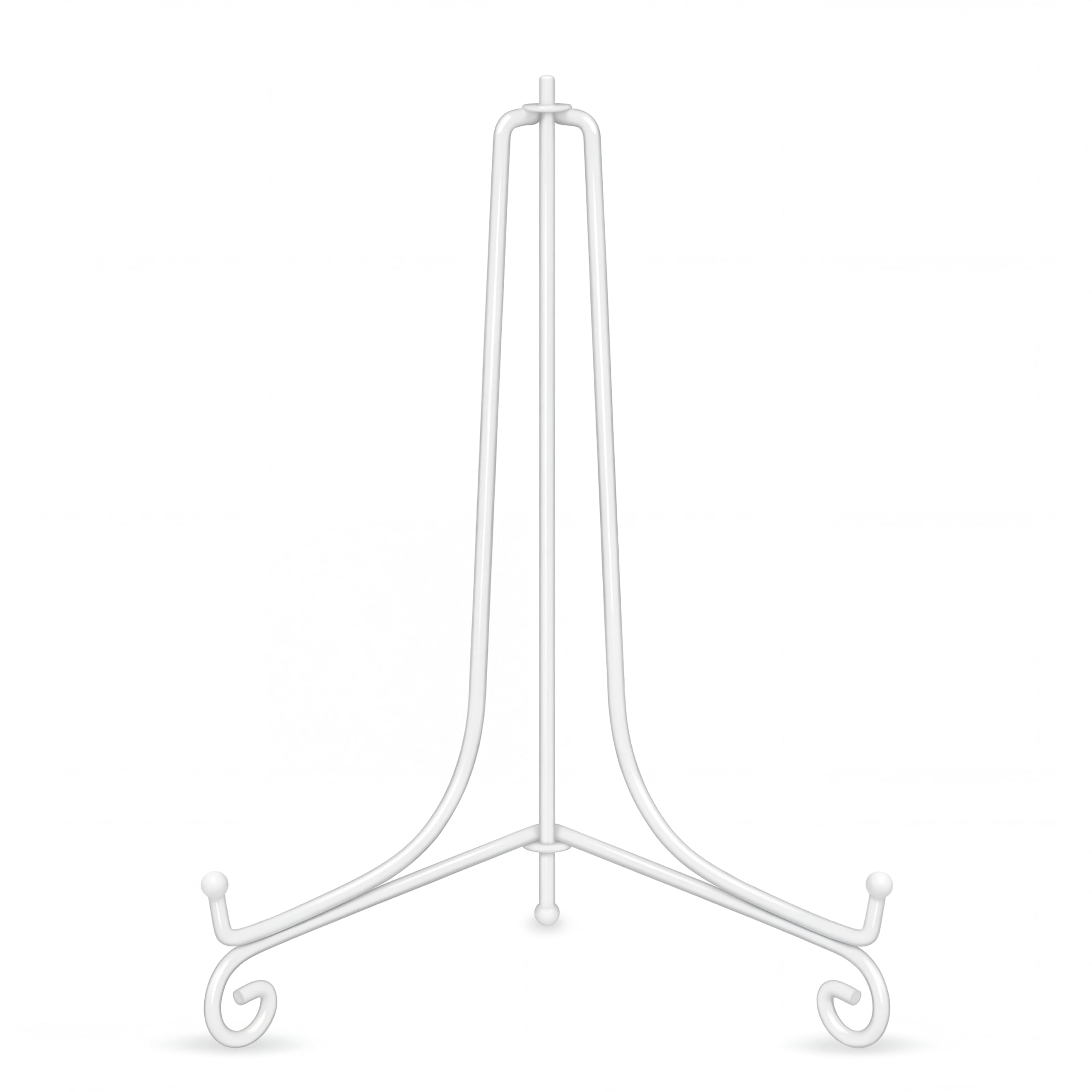 Photo 1 of Artliving 2-Pack 12" Iron Plate Stand - White
