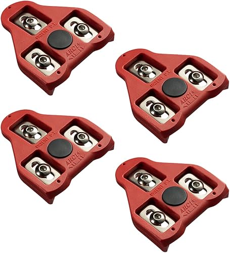 EVERBEAM Tacos flotantes de 9 grados de precisión para zapatos giratorios, compatibles con sistemas de pedal Look Delta, para bicicletas de pelotón