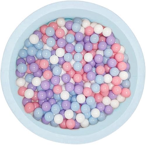 Miniatura 1 de LA FEIER Pelotas de espuma de lujo para niños, piscina para niños pequeños, corralito redondo suave, juguete de juego para bebés niños en interiores