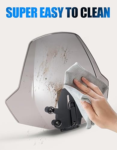 Miniatura 8 de A & UTV PRO Parabrisas oscuro tintado ajustable de 3 pulgadas para Can Am Ryker 900 600 Sport & Rally Edition, deflector de viento delantero