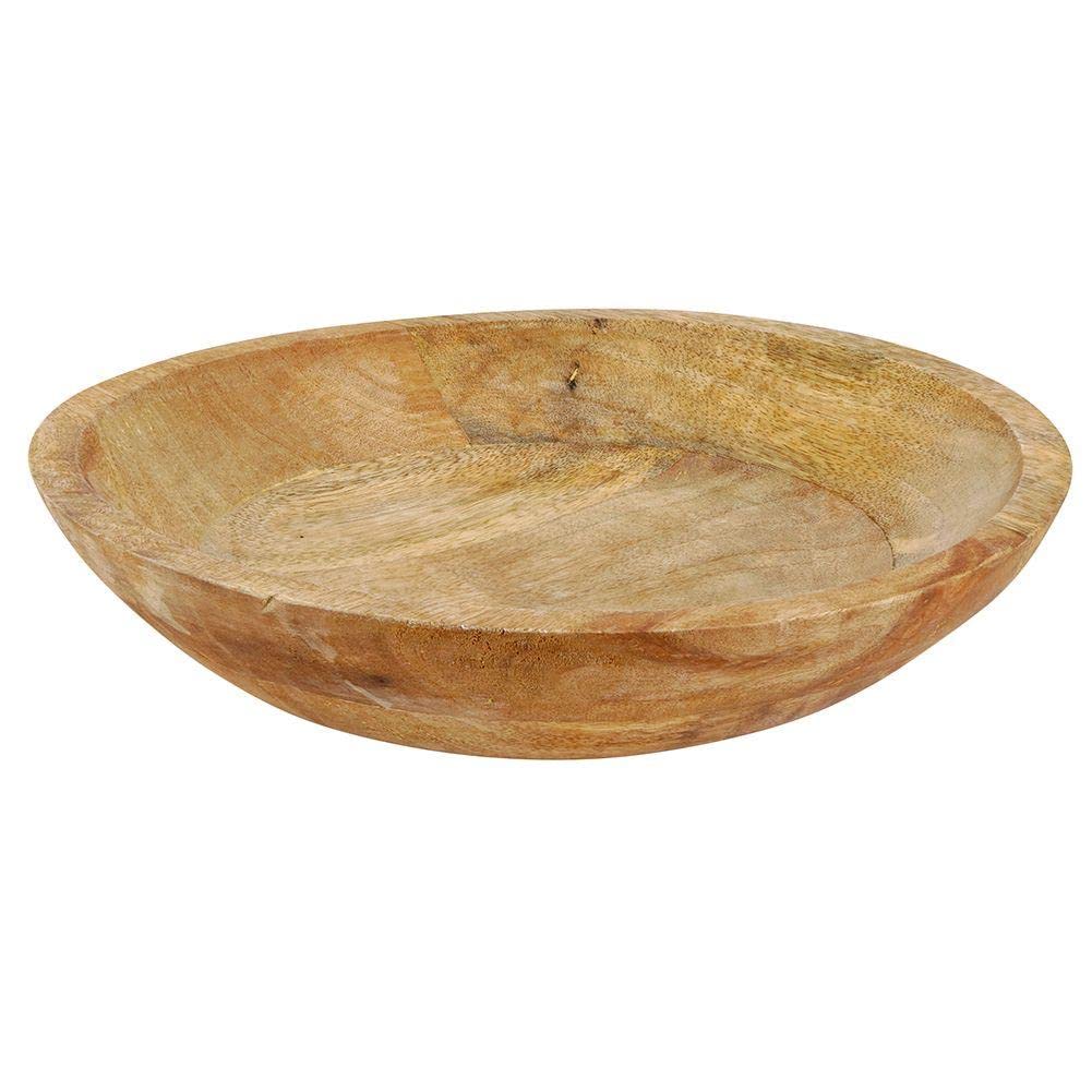 Vilde Bol à fruits, Coupelle en Bois, Bol de Service, 30 x 6,5 cm