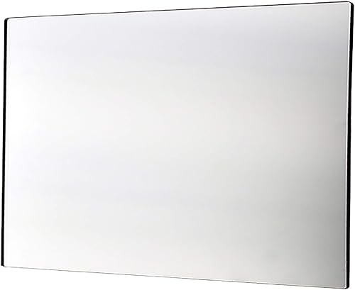 Marketing Holders Lámina de espejo acrílico de 8.5 x 11 pulgadas, azulejos con tiras magnéticas, plástico reflectante, ligero, plano con esquinas