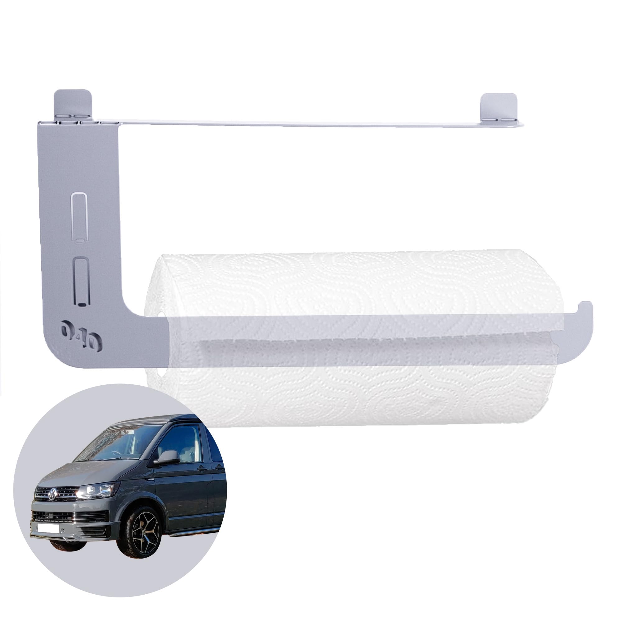 040 Parts Practical Kitchen Roll Holder for VW T5 T6 T6.1 California Reinforced Version