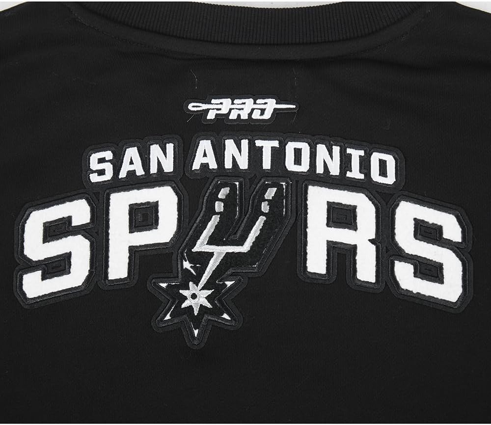 Pro Standard NBA womens Womens Nba San Antonio Spurs Classic Player Brushed Back French Terry Crewneck Sweatshirt - Image 6