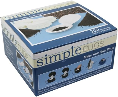 Miniatura 2 de Filtros de café de repuesto para monodosis de café – Haga sus propios filtros – Paquete de 200 filtros desechables por Simple Cups
