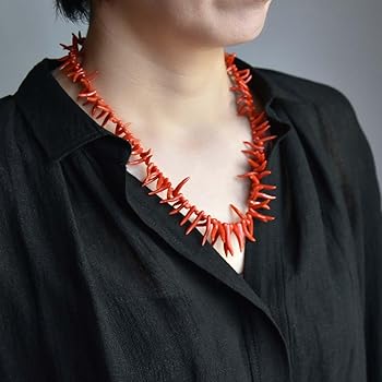 SV925製ナバホパールと赤珊瑚のデザインネックレス SV925製ナバホパールと赤珊瑚のデザインネックレス