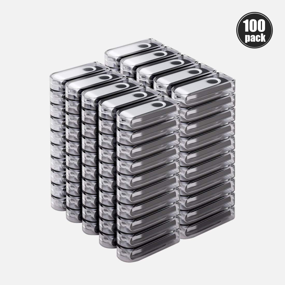 100 Stück 32GB USB Stick Personalisiert USB 2.0 Speicher Stick - Schwarz