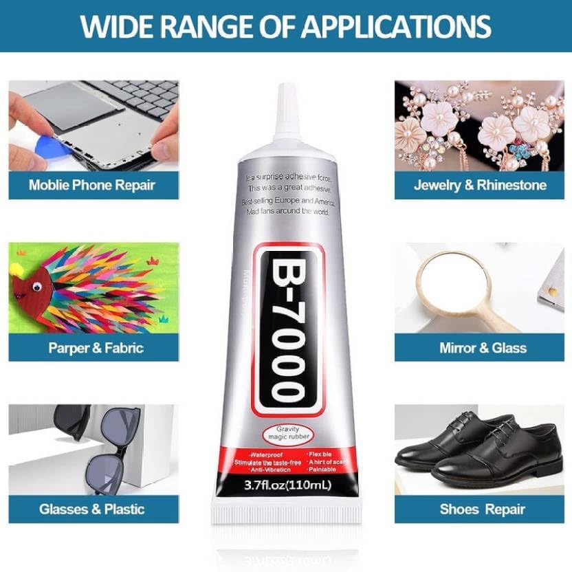Image of B7000 Glue for Mobile Display Repair, Multipurpose Fabric Adhesive, Screen Fixing Glue for Jewelry, Shoes, Crafts & DIY (110ML b7000)