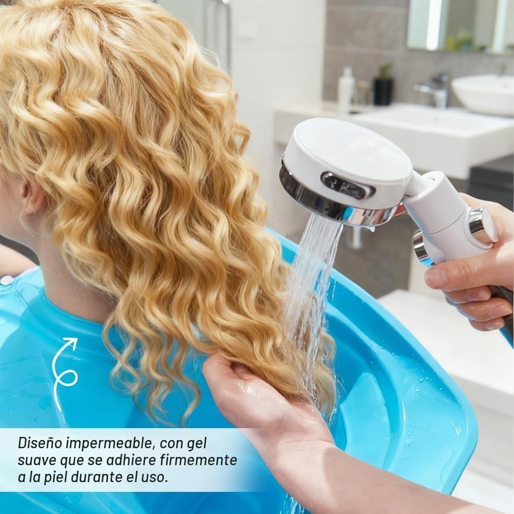 Lavabo de pelo para postrado en cama, lavabo de champú móvil, lavamanos de pelo plegable, lavabo portátil con drenaje para salón, niños, ancianos, embarazadas