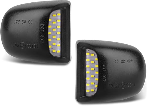 RUXIFEY - Lámparas LED para matrícula compatibles con Silverado Suburban Tahoe GMC Sierra 1500 2500 3500 HD Escalade EXT, 6000 K, color blanco,