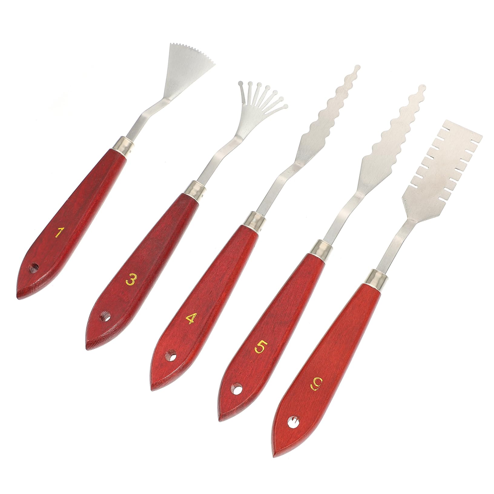 HAPINARY Art Painting Supplies 5pcs Paint Oil Painting Scraper Spatulas Knife Set