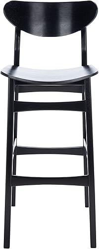 Miniatura 5 de SAFAVIEH Home Collection Thaxton Mid-Century Farmhouse - Juego de 2 taburetes de bar (30 pulgadas), color negro