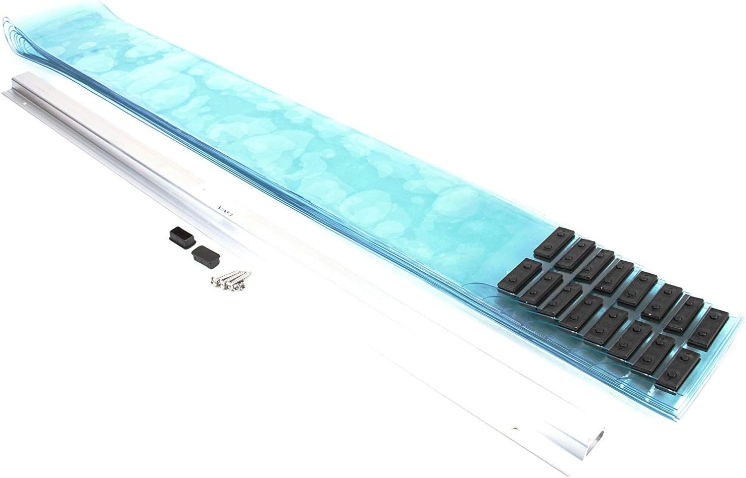 Easimount Vinyl Strip Curtain Kit, 38 x 84 Inch, 6 Inch Wide, 402LA6063884