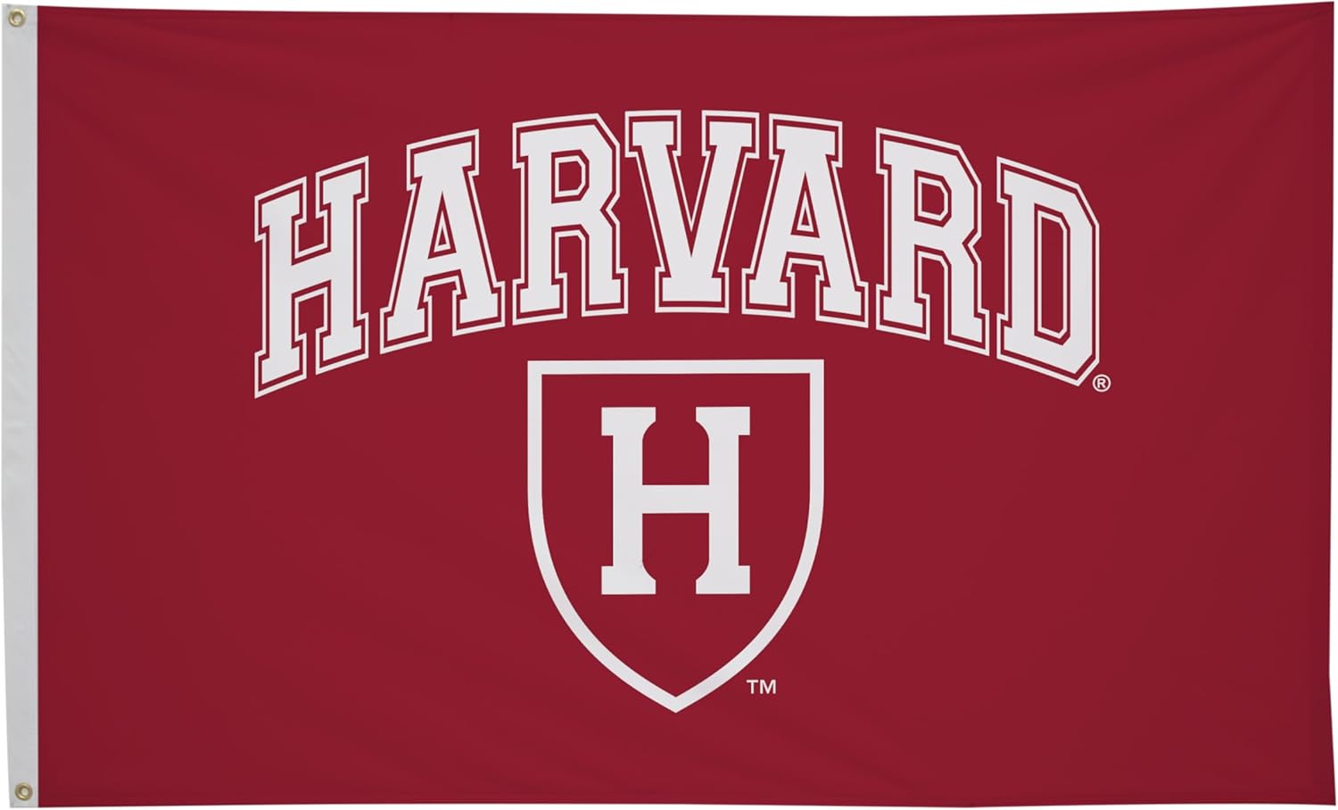 Harvard Crimson College Sports Printed Flag - NCAA Licensed - Nylon - School Banner (Red, White) (3' x 5')
