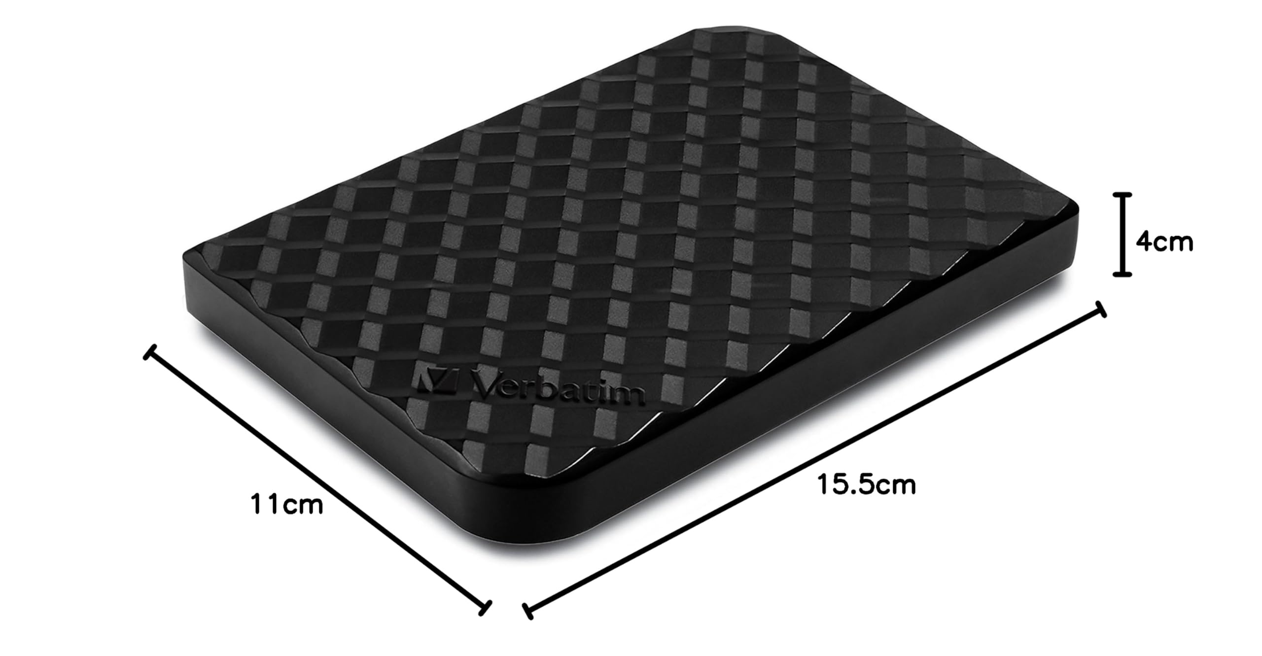 Verbatim Store 'n' Go Portable SSD - 256 Go - Noir - SSD externe - USB 3.0 SSD - SSD externe - pour Windows et Mac OS X - disque portable - USB-C - disque flash externe