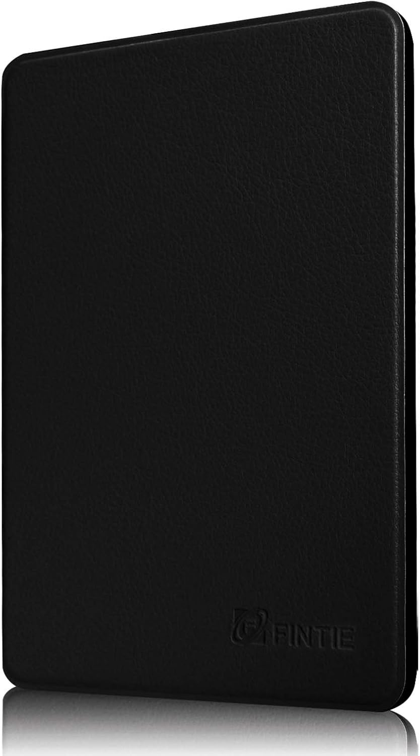 Fintie Slim Case for Kindle 5 & Kindle 4 - The Thinnest and Lightest PU Leather Cover with Magnet Closure (Only Fit Kindle with 6'' E Ink Display, Does Not Fit Paperwhite or Touch), Black