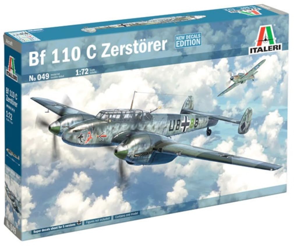 タミヤ イタレリ 1/72 飛行機シリーズ No.049 Bf110C 駆逐戦闘機 プラモデル 39049