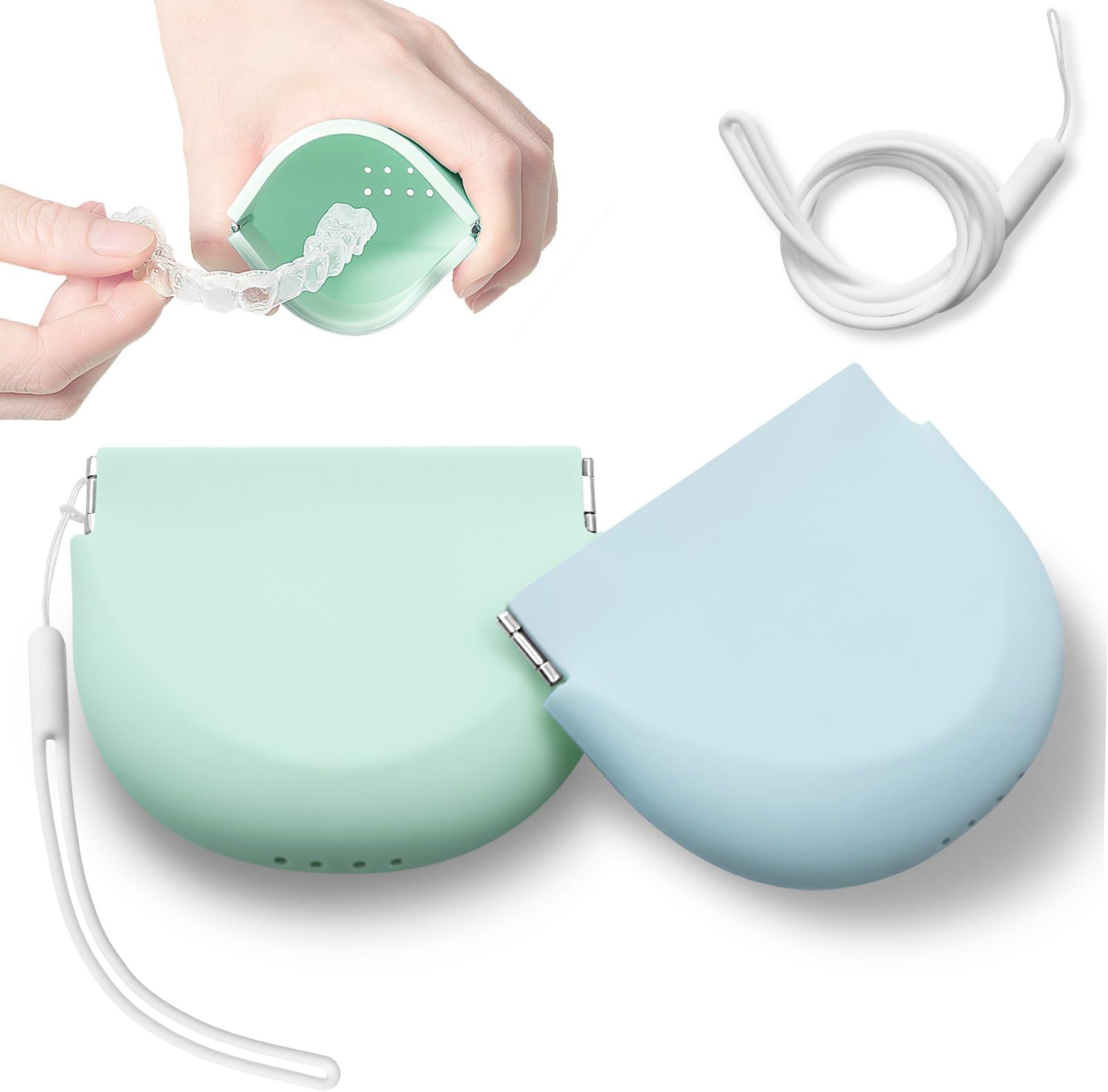 Silicone Retainer Case Upgraded Cute Aligner Case Slim Soft