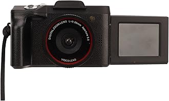 1080P Digital Camera for Photography and Video, 16MP 16X Digital Zoom 2.4 inch 180° Flip Screen Vlogging Camera, Compact Travel Camera Support up to 128G Memory Card for Beginners