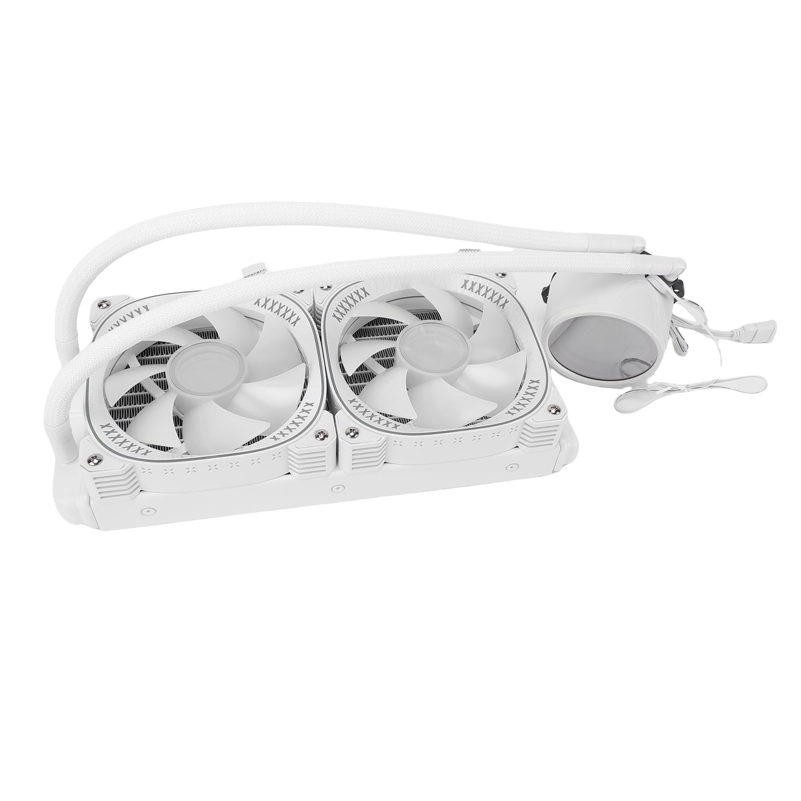 Aramox Dispositivo di Raffreddamento CPU a Liquido ARGB con Schermo LCD da 2,2 Pollici Dispositivo di Raffreddamento CPU AIO Ventole PWM da 240 Mm Base in Rame per PC da Gioco AM5 AM4 LGA1700 (WHITE)