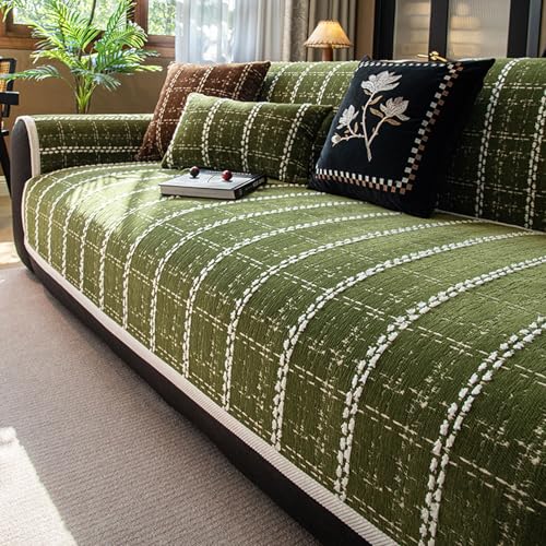 Housses de coussin de canapé sectionnel en chenille 3 places