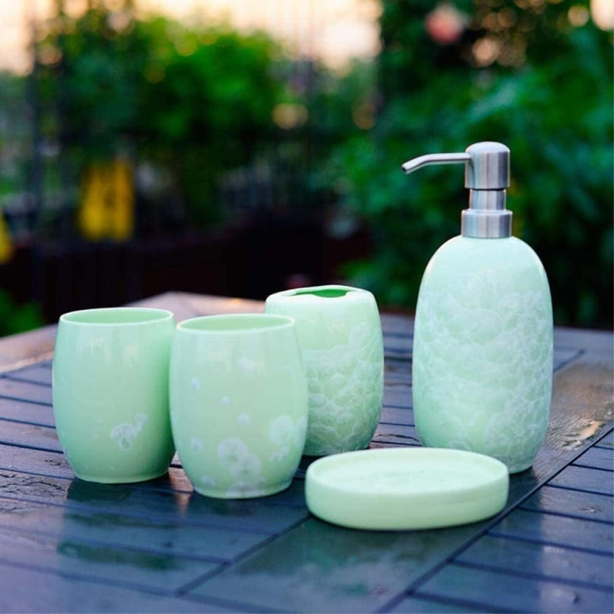 Amazon.com: Bath Accessories Set Bathroom Accessory Set