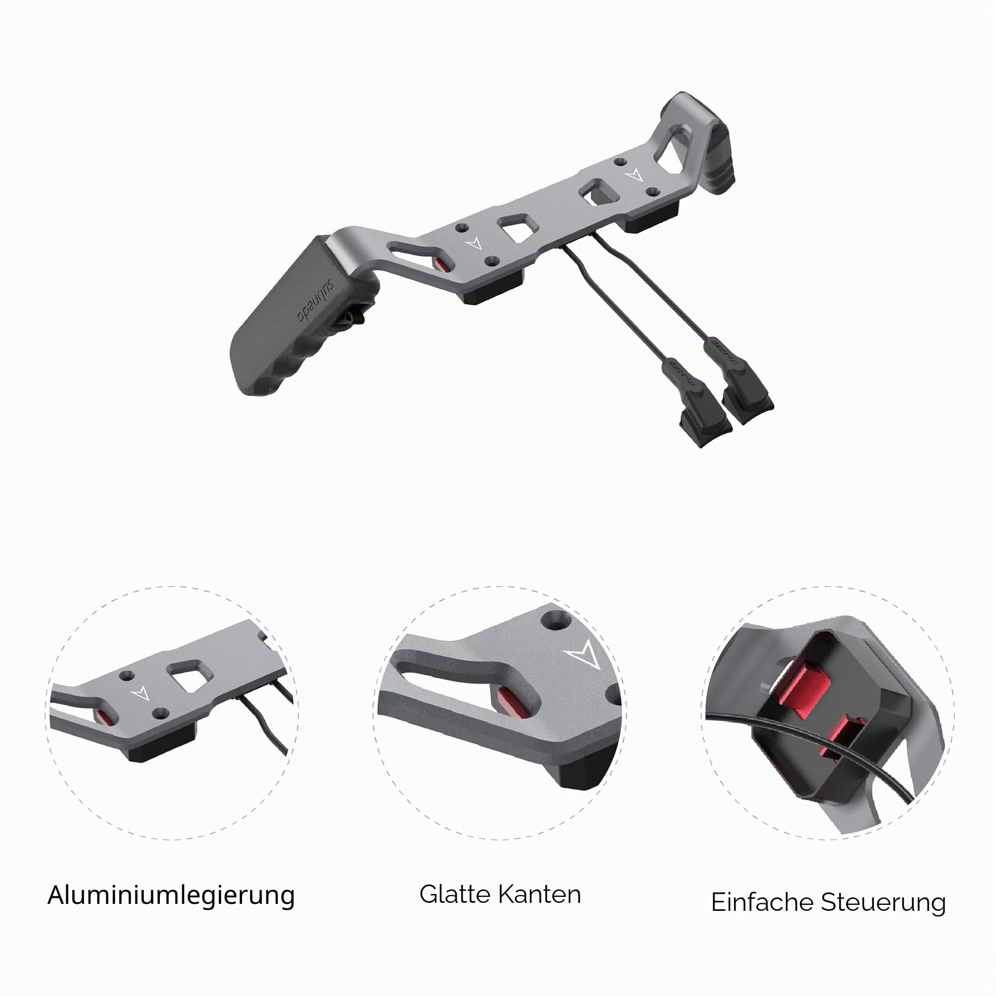 Waydoo Doppelmotor Griffhalterung für Subnado Unterwasser-Scooter, Dual-Handle Halterung für mehr Schubkraft