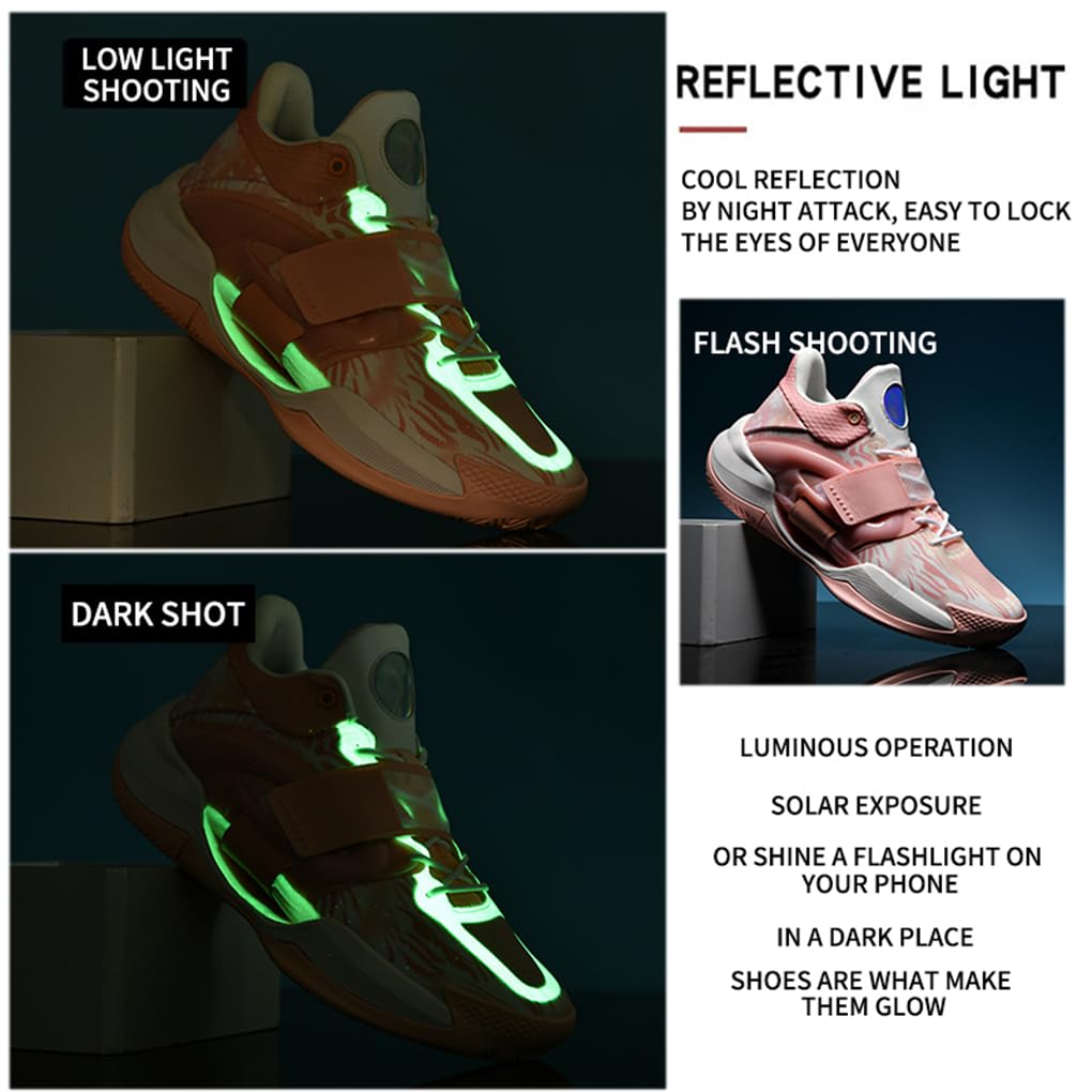 Herren Basketballschuhe High-Top leichte Stoßdämpfung rutschfeste atmungsaktive Outdoor-Sportschuhe Jungen Mädchen Indoor-Schuhe
